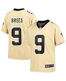 Youth Boys Drew Brees Gold-Tone  New Orleans Saints Inverted Game Jersey