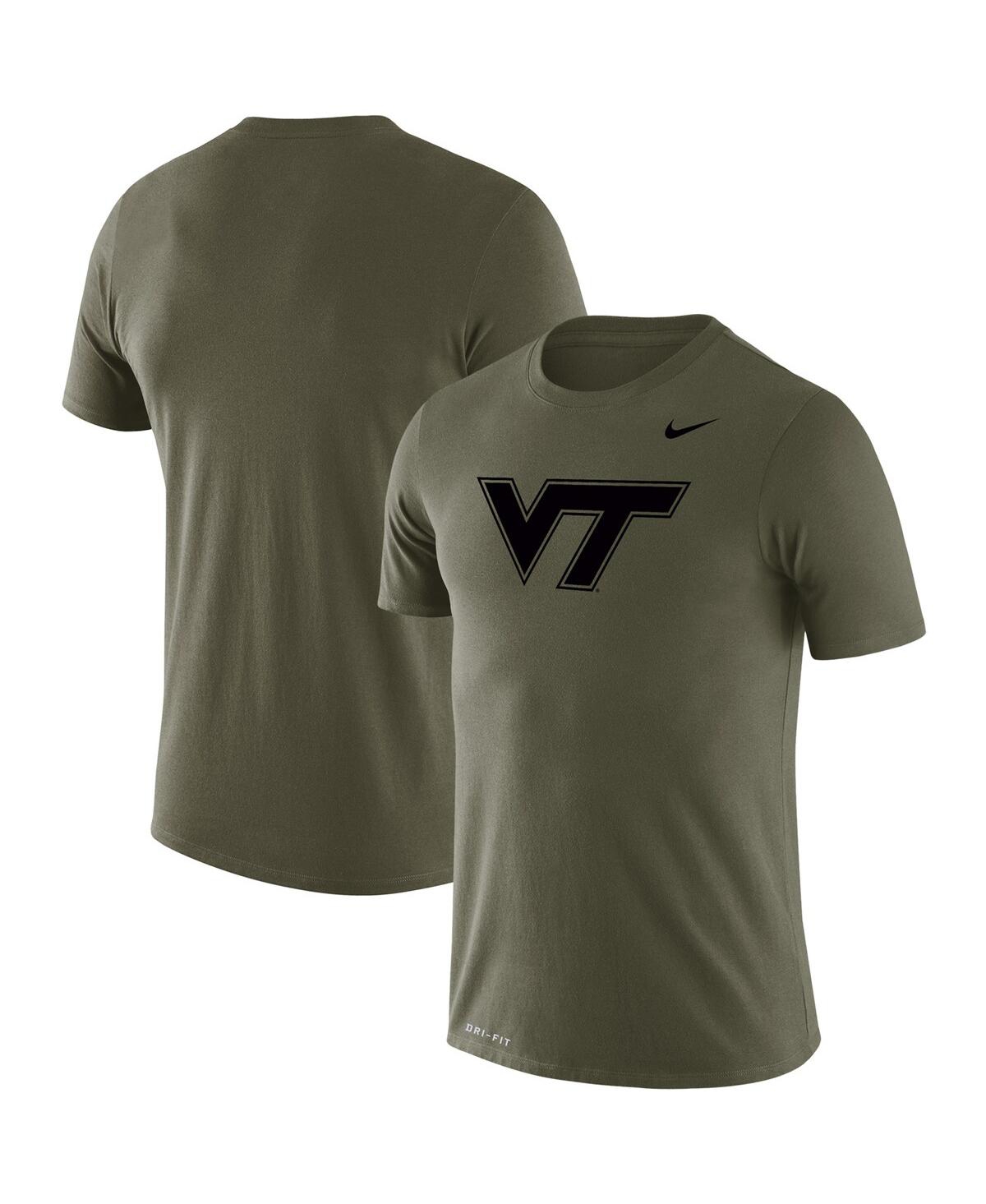Men's Olive Virginia Tech Hokies Tonal Logo Legend Performance T-shirt