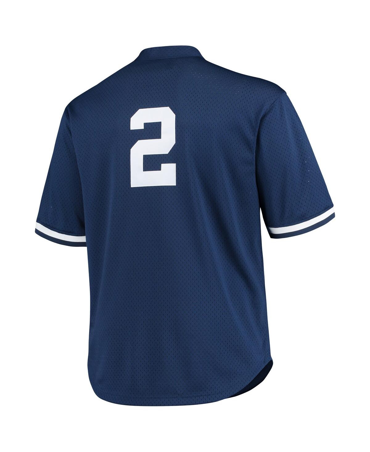 Men's Derek JeterNew York Yankees Big and Tall Batting Practice Replica Player Jersey - Navy