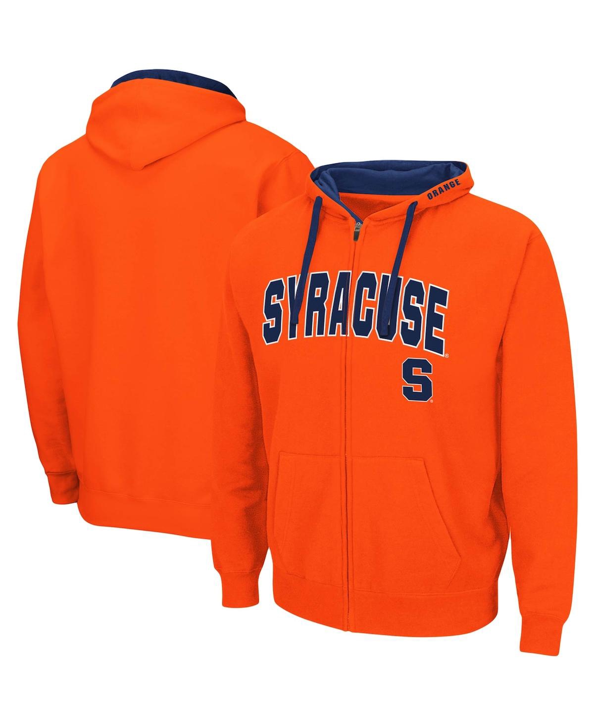 Shop Colosseum Men's Orange Syracuse Orange Big And Tall Full-zip Hoodie