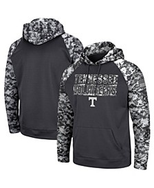Men's Charcoal Tennessee Volunteers OHT Military-Inspired Appreciation Digital Camo Pullover Hoodie