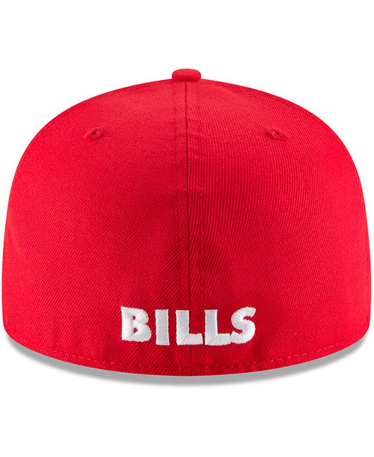 Men's Red Buffalo Bills Omaha Throwback 59FIFTY Fitted Hat