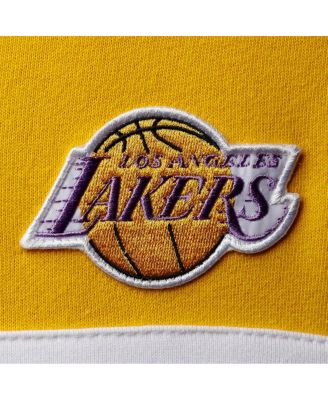 Men's Gold, Black Los Angeles Lakers Head Coach Pullover Hoodie
