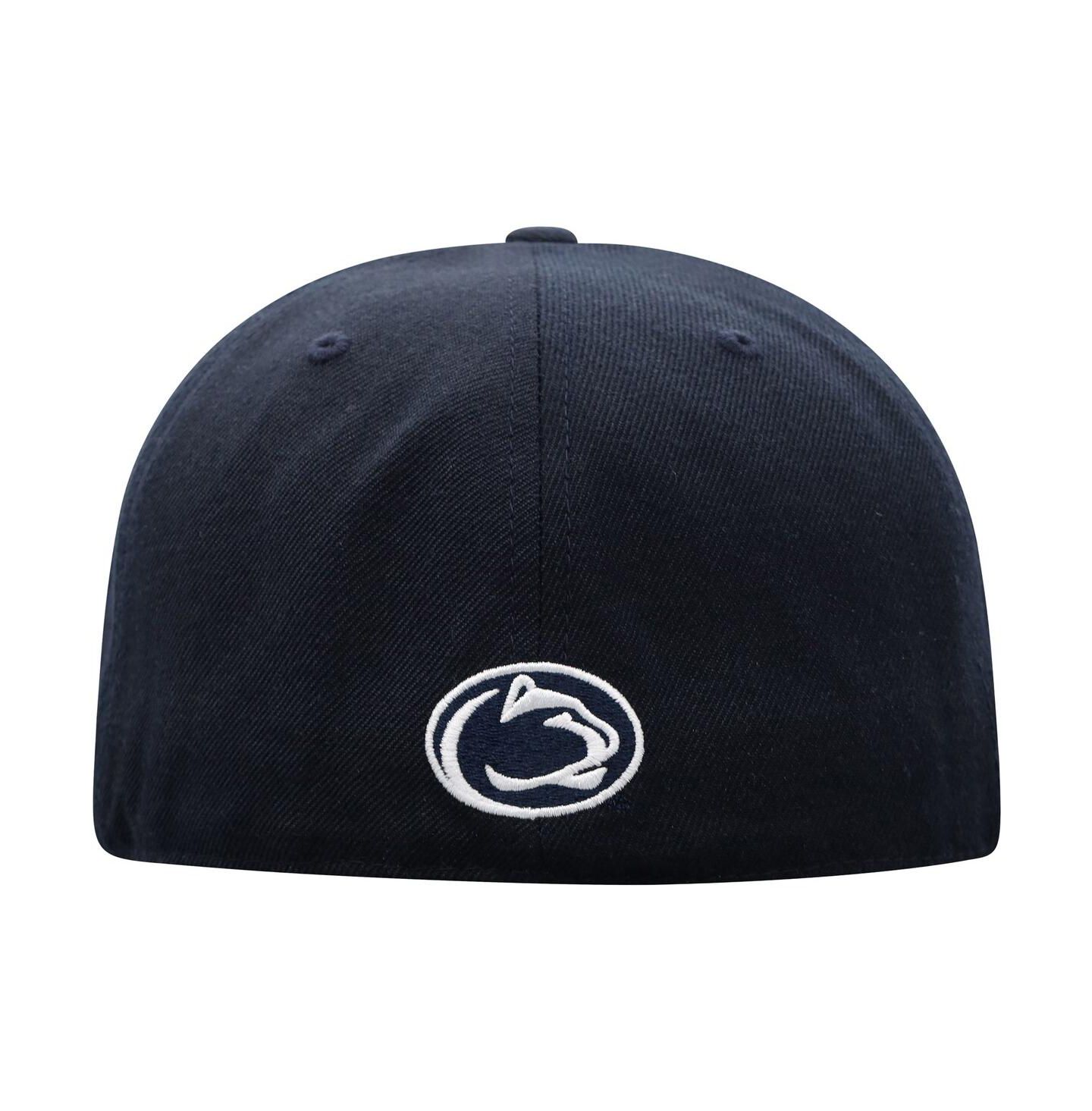 Мужская кепка Top of the World Navy Penn State Nittany Lions Team Color Fitted Hat — фото 3
