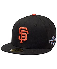 Men's Black San Francisco Giants Side Patch 2002 World Series 59FIFTY Fitted Hat