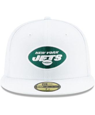 Men's White New York Jets Omaha 59FIFTY Fitted Hat