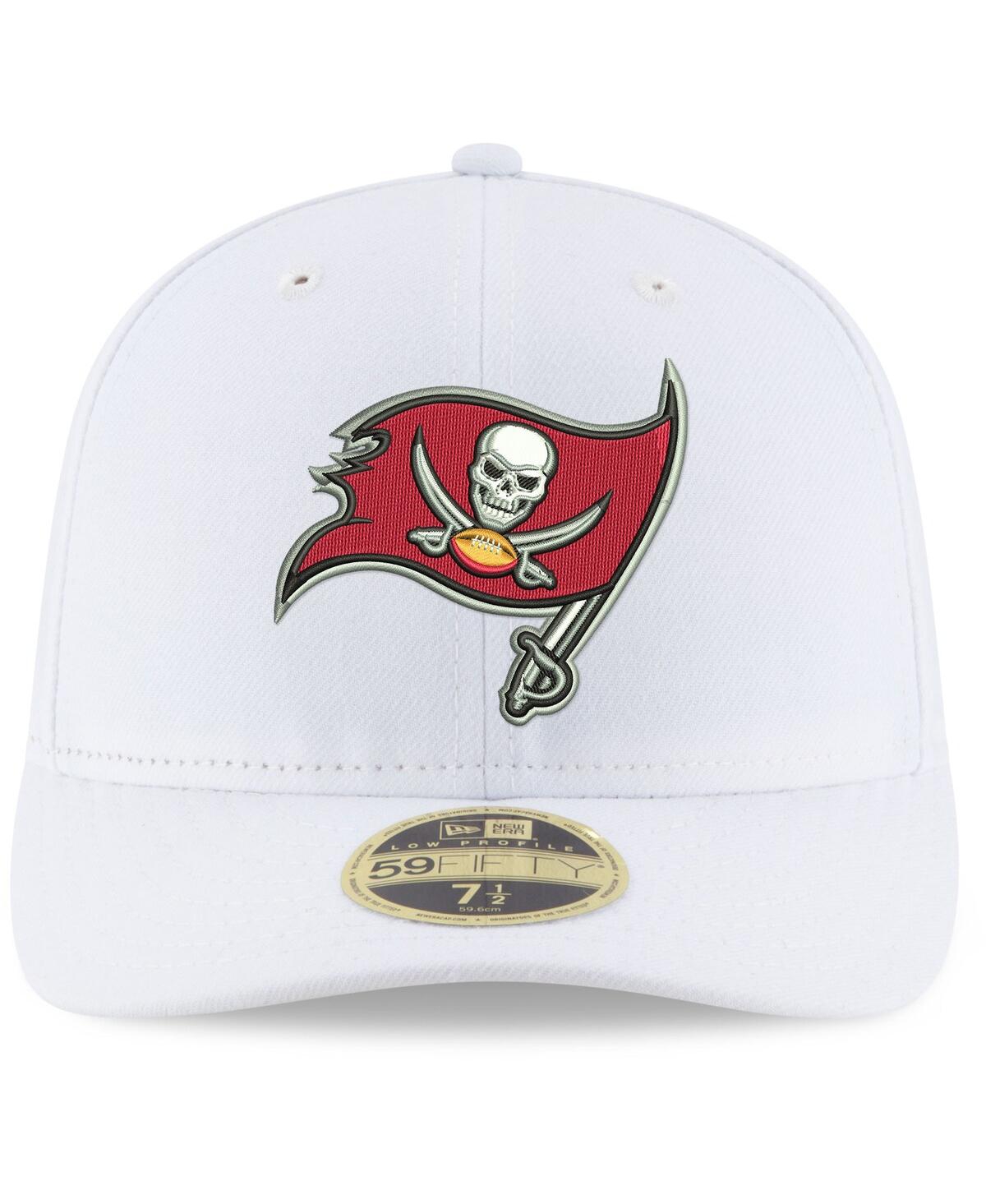 Men'sTampa Bay Buccaneers Team Logo Omaha Low Profile 59FIFTY Fitted Hat - White