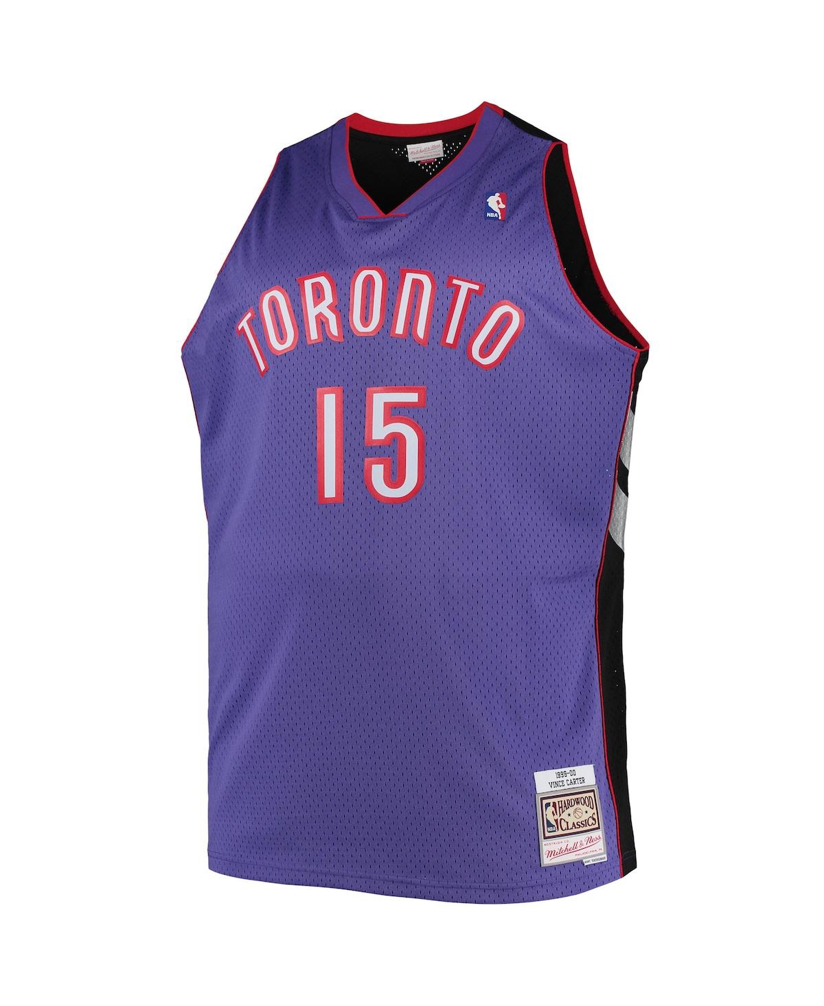 Men's Vince CarterToronto Raptors Big and Tall Hardwood Classics Swingman Jersey - Purple