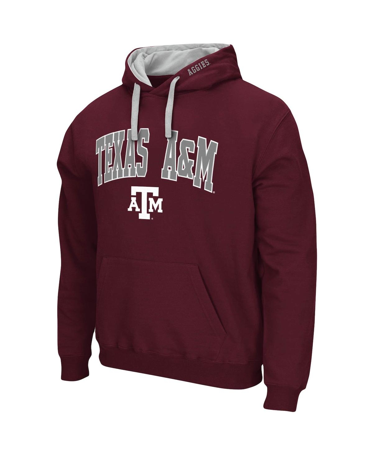 Colosseum Men's  Maroon Texas A&m Aggies Big And Tall Arch & Logo 2.0 Pullover Hoodie In Maroon