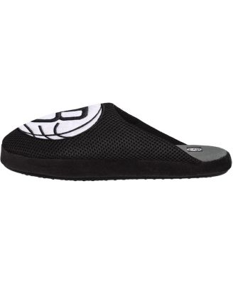 Men's Brooklyn Nets Big Logo Colorblock Mesh Slippers