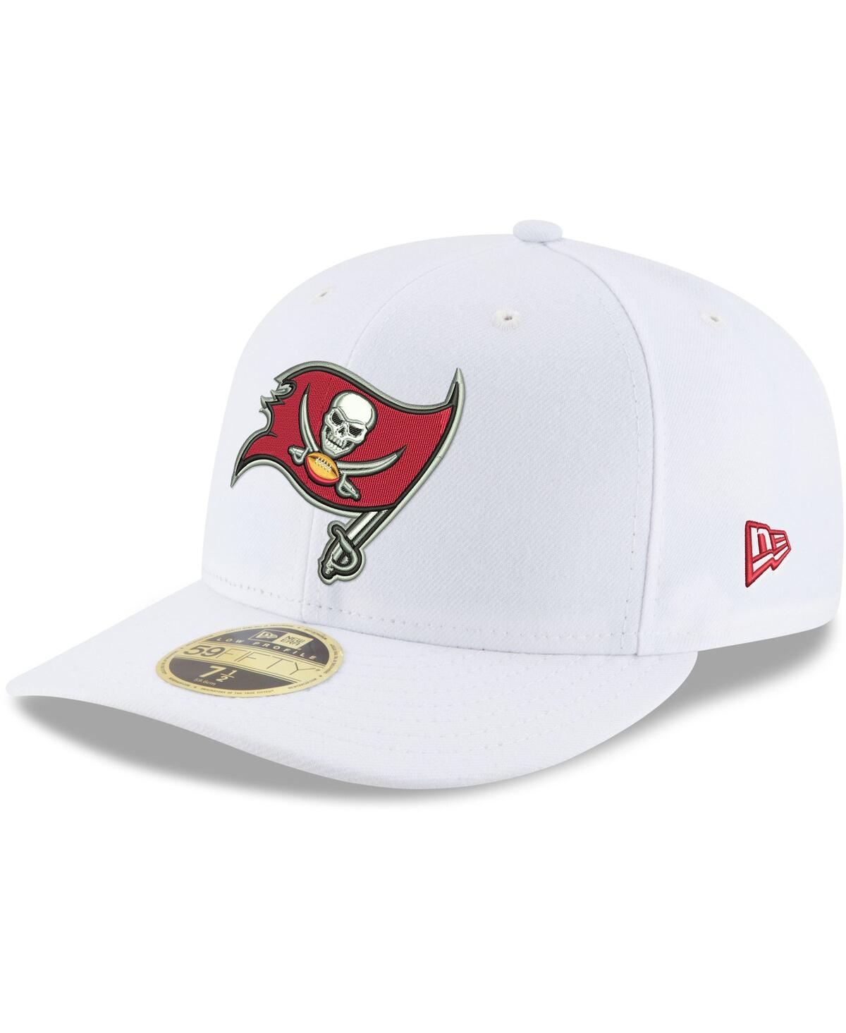 Men'sTampa Bay Buccaneers Team Logo Omaha Low Profile 59FIFTY Fitted Hat - White
