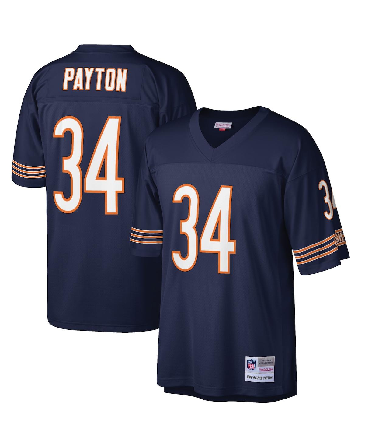 Men's Walter PaytonChicago Bears Big and Tall 1985 Retired Player Replica Jersey - Navy