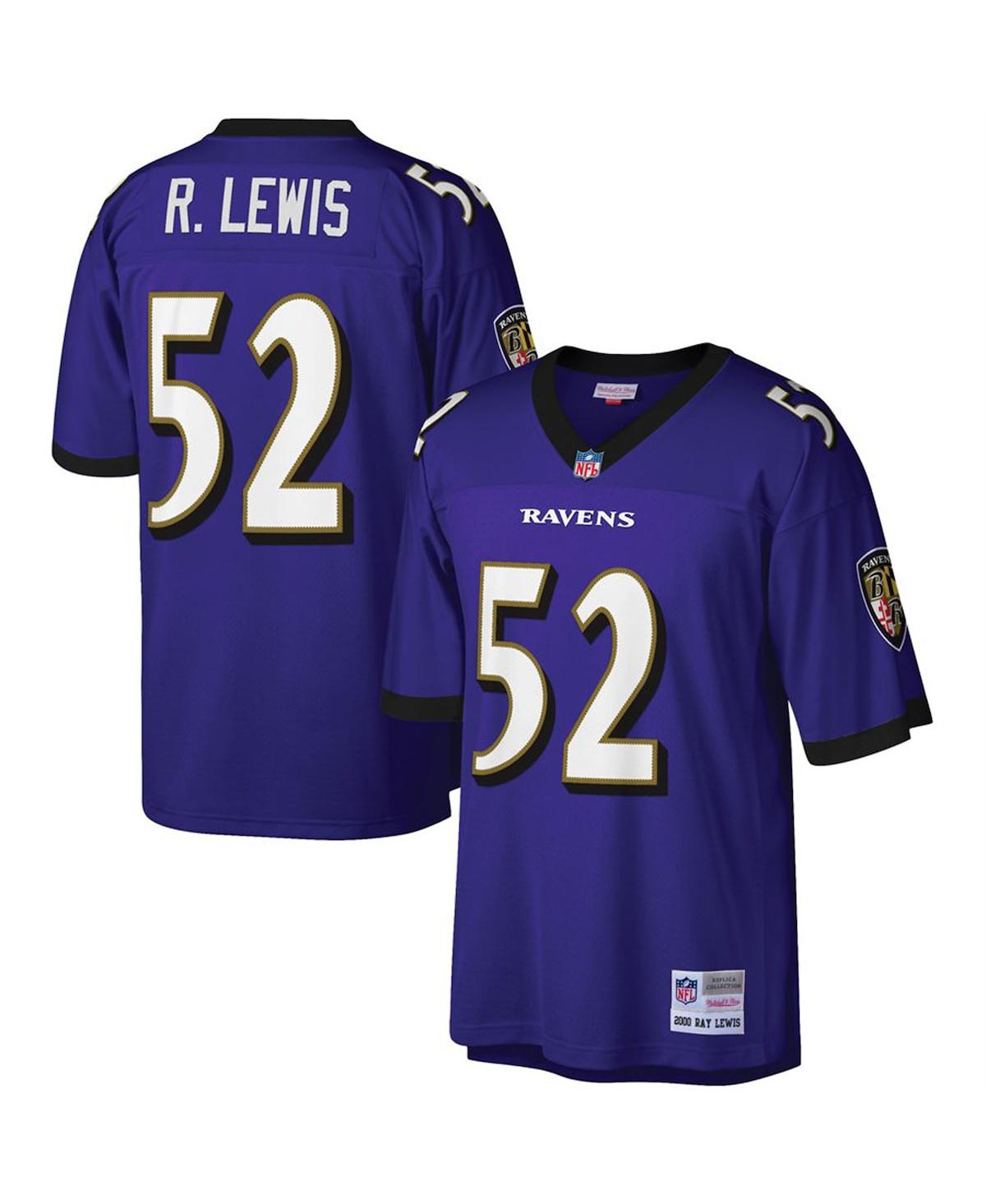 Men's Ray LewisBaltimore Ravens Big and Tall 2000 Retired Player Replica Jersey - Purple
