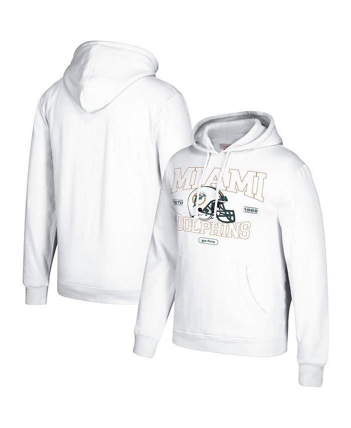 Men's Miami Dolphins Nike Heathered Gray Fan Gear Historic Pullover Hoodie