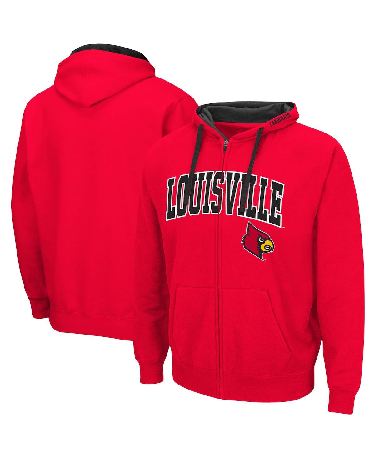 Colosseum Men's Scarlet Nebraska Huskers Big And Tall Full-zip Hoodie In Red