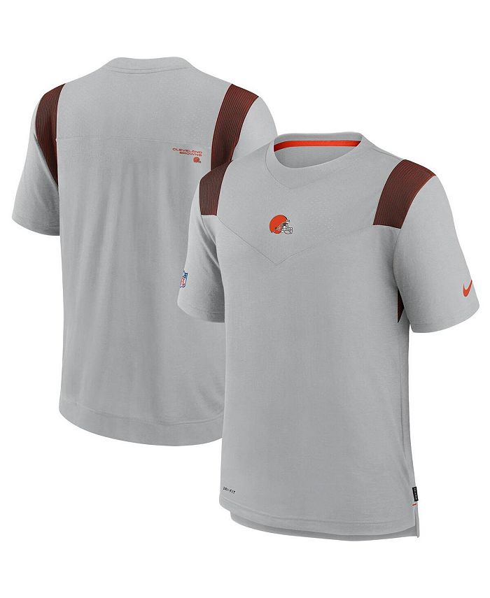 Nike Men's Gray Cleveland Browns Sideline Player Uv Performance T-shirt -  Macy's