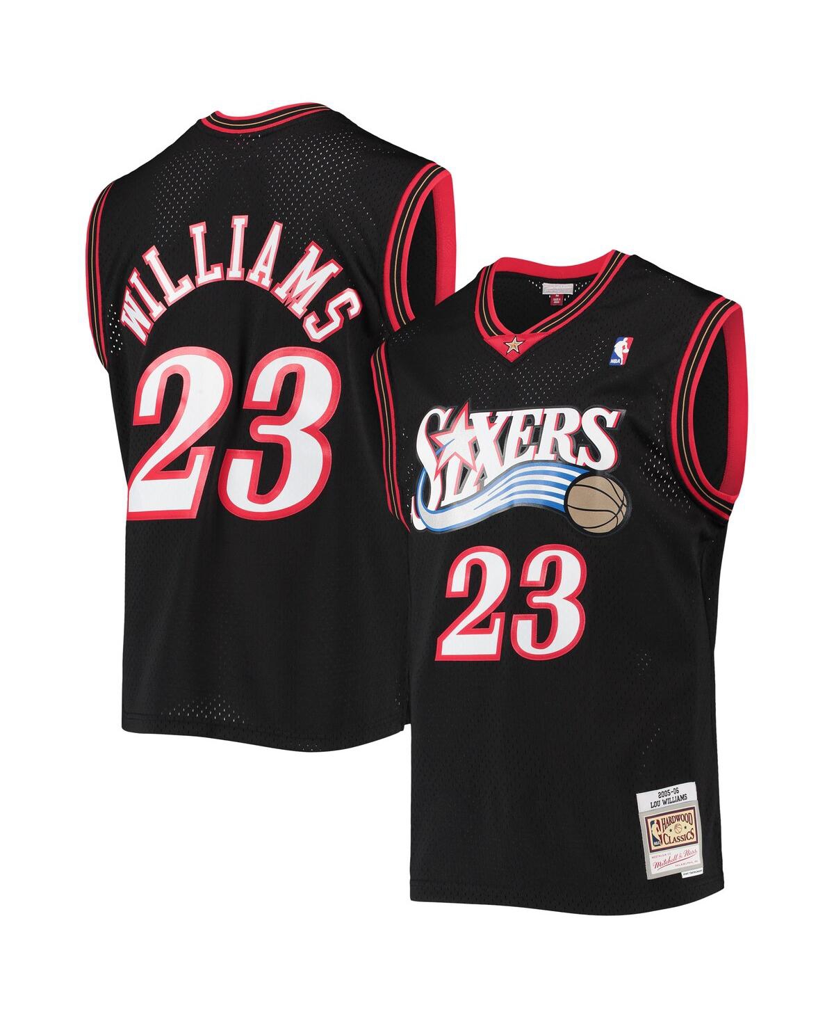 Men's Lou WilliamsPhiladelphia 76ers 2005-06 Hardwood Classics Swingman Jersey - Black