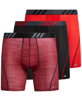 adidas - Men's Sport Performance Mesh Graphic Boxer Briefs - 3-Pack
