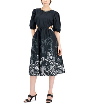 INC International Concepts - Cotton Side-Cutout Dress