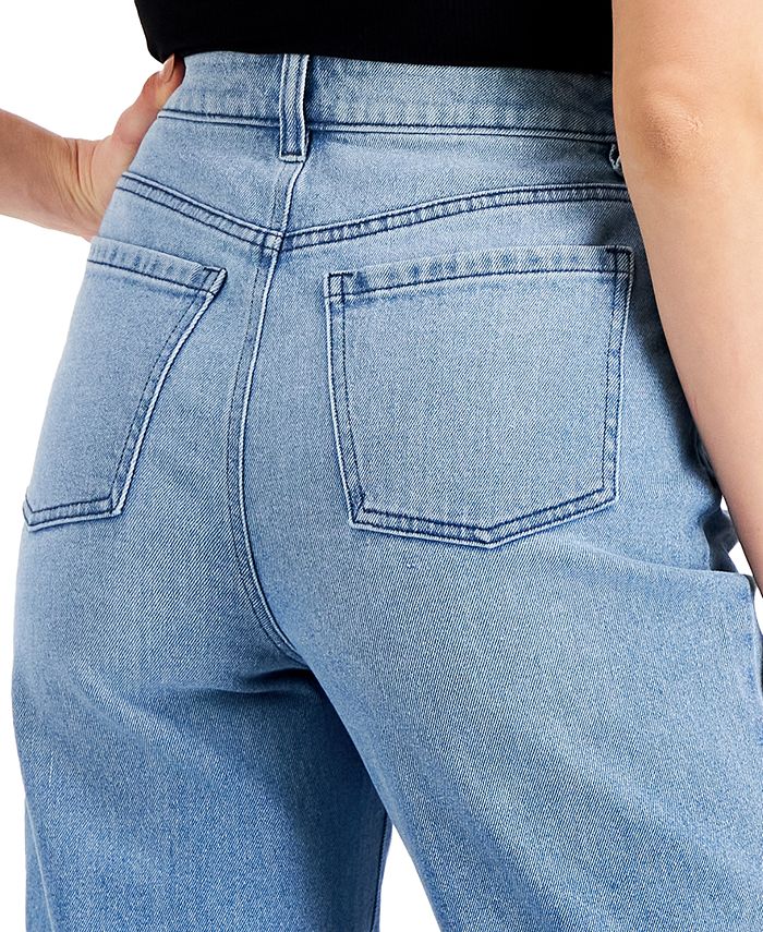 Style & Co High-Rise Straight Cropped Mom Jeans, Created for Macy's ...