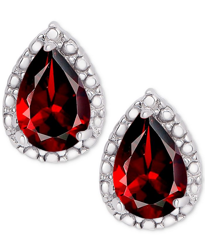 Macys sale garnet earrings