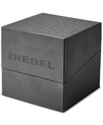 Men's Chronograph Griffed Gunmetal-Tone Stainless Steel Bracelet Watch 48mm