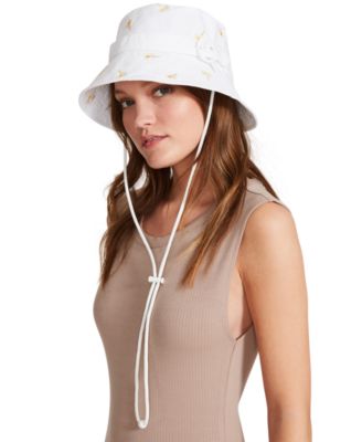 Steve Madden - Embroidered Daisy Bucket Hat