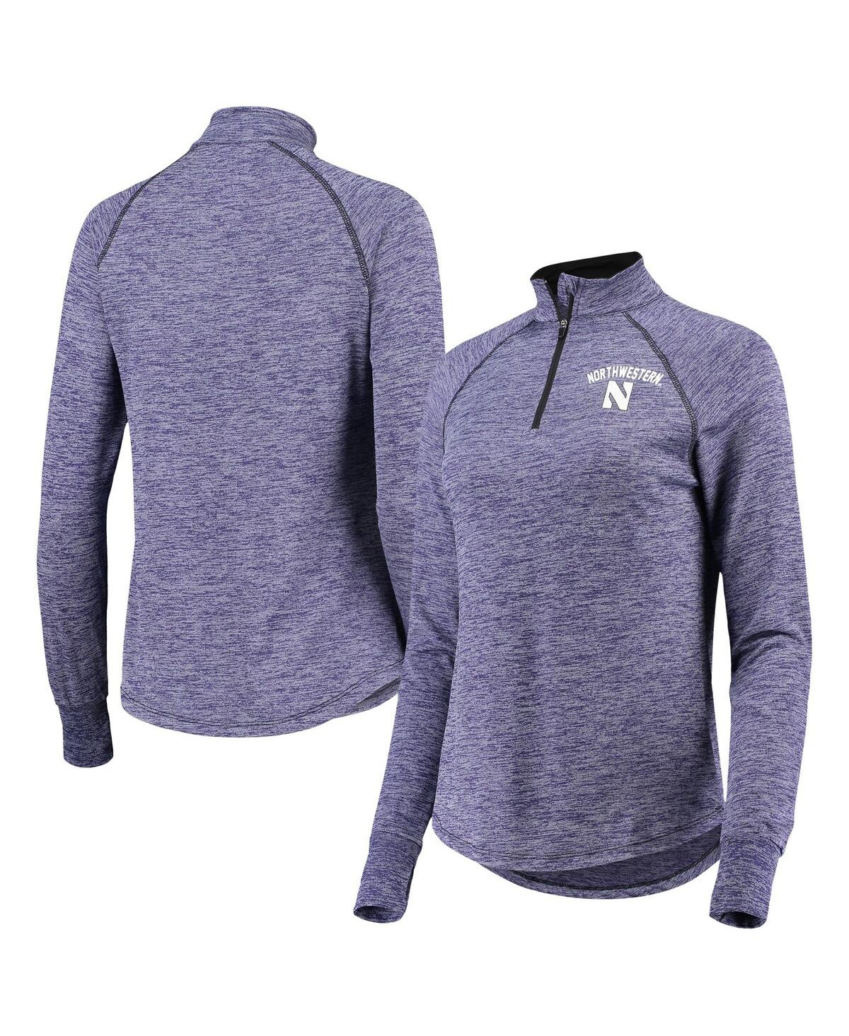 Women's Purple Northwestern Wildcats Bikram Quarter-Zip Pullover Jacket - Purple