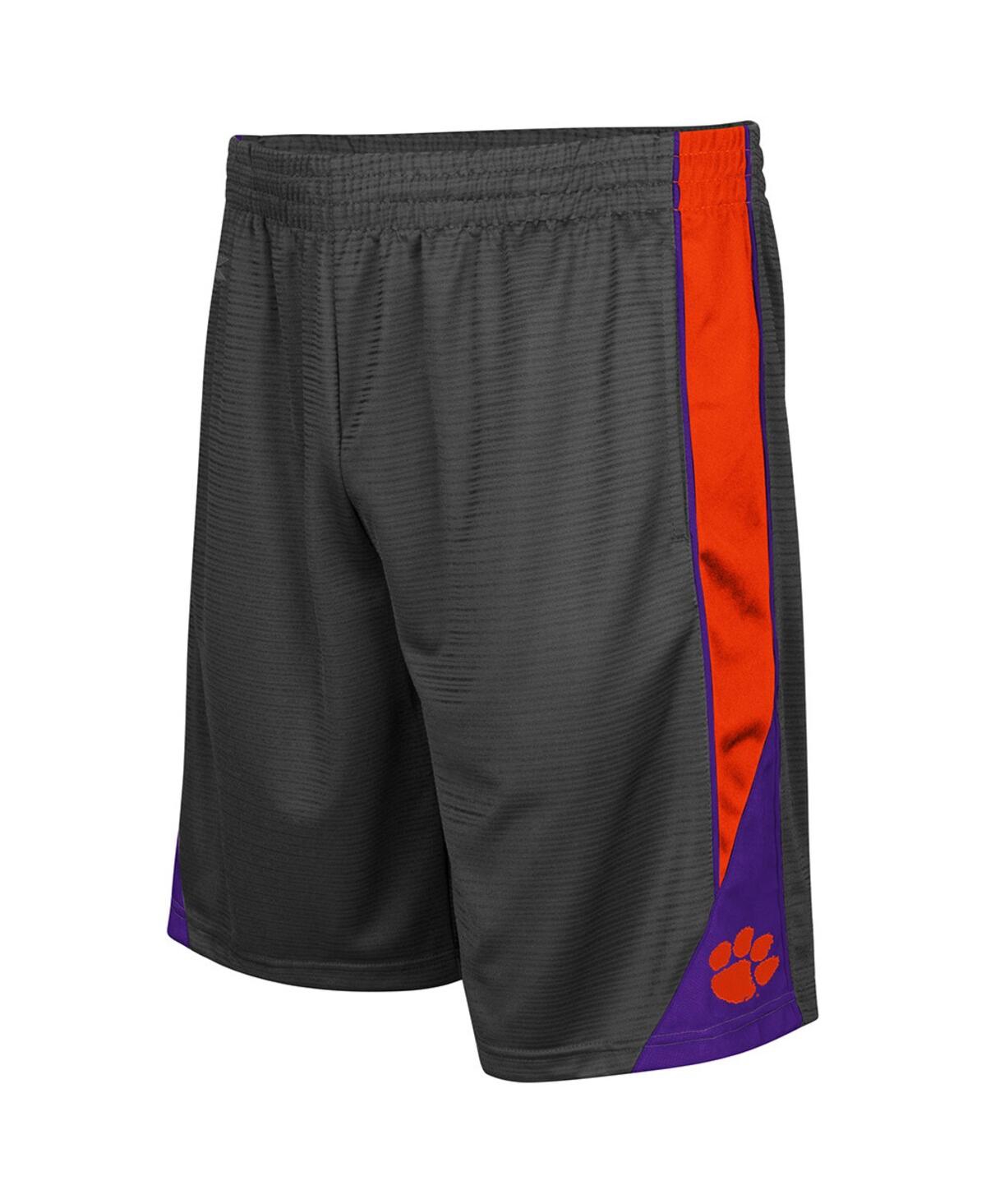 Men's Charcoal Clemson Tigers Turnover Shorts - Charcoal