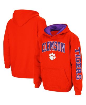 Big Boys Orange Clemson Tigers 2 Hit Team Pullover Hoodie Macy s