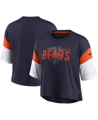 Nike Women's Navy and White Chicago Bears Nickname Tri-Blend