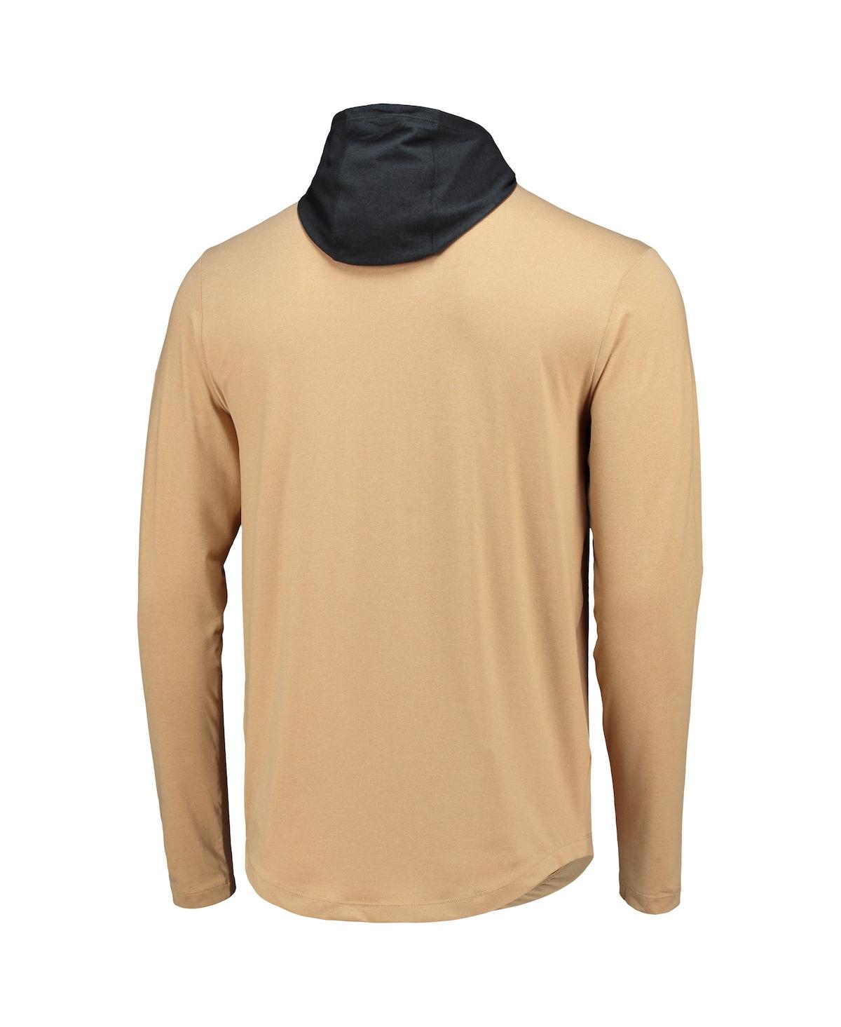 Men's Black New Orleans Saints Active Block Hoodie Long Sleeve T-shirt - Black
