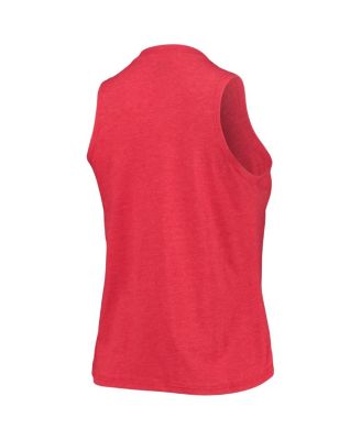 Women's Heathered Red, Heathered Black Chicago Bulls Tank Top and Pants Sleep Set