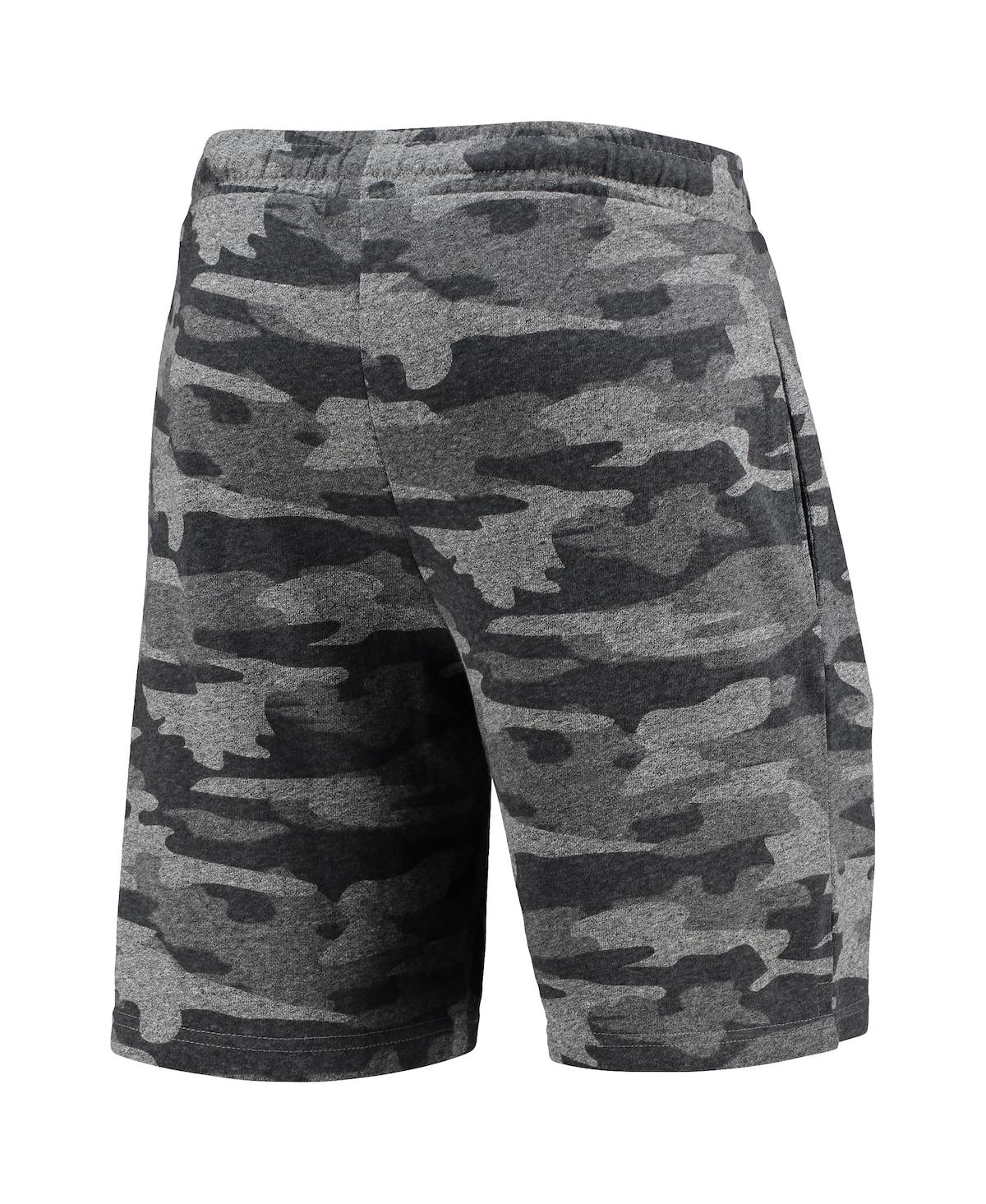 Shop Concepts Sport Men's Charcoal And Gray Alabama Crimson Tide Camo Backup Terry Jam Lounge Shorts In Charcoal,gray