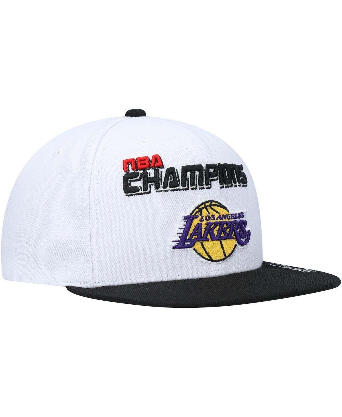 Men'sand Black Los Angeles Lakers 2000 Nba Finals Champions Snapback Hat - White, Black
