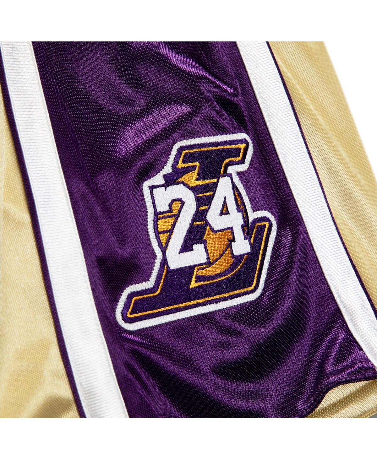 Men's Kobe Bryant Gold-Tone Los Angeles Lakers Hall of Fame Class 2020 Authentic Hardwood Classics Shorts