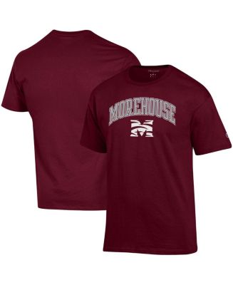 Champion Men's Maroon Morehouse Maroon Tigers Arch Over Logo T-shirt ...