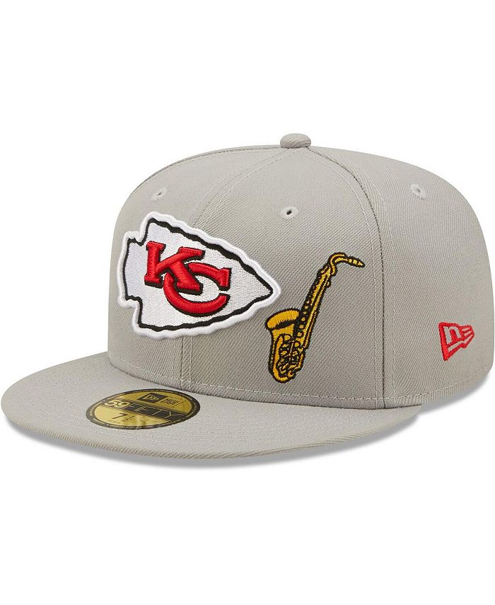 New Era Men s Gray Kansas City Chiefs City Describe 59FIFTY Fitted