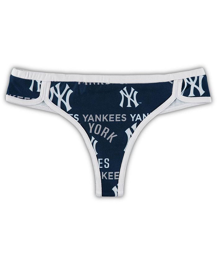 Women's Concepts Sport White/Navy New York Yankees Flagship Long Sleeve  V-Neck T-Shirt & Pants Sleep Set