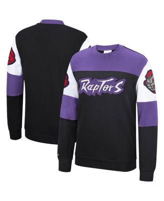 Men's Black Toronto Raptors Perfect Season Fleece Pullover Sweatshirt ...