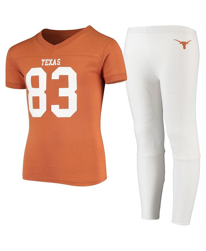 Wes & Willy Big Boys Orange, White Texas Longhorns Team Football