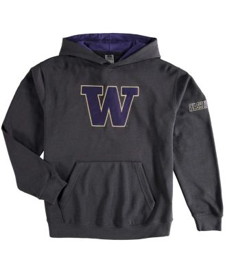 Big Boys Charcoal Washington Huskies Big Logo Pullover Hoodie