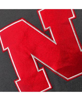 Big Boys Charcoal Nebraska Huskers Big Logo Pullover Hoodie