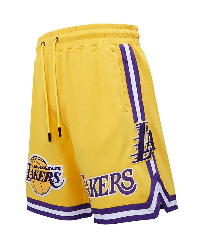 Pro Standard Men's Gold-Tone Los Angeles Lakers Chenille Shorts - Macy's