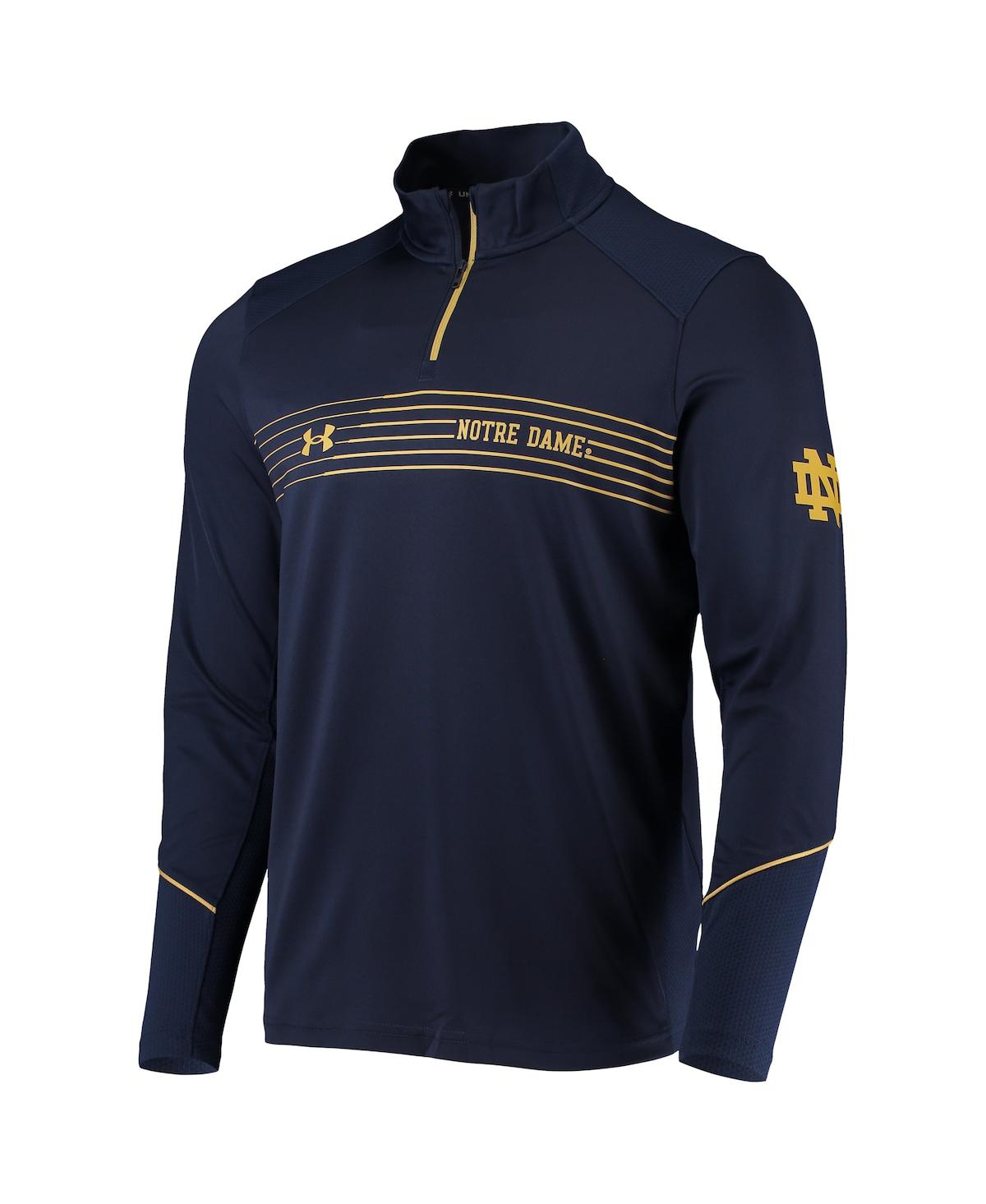 Men'sNotre Dame Fighting Irish Sideline Performance Lightweight Quarter-Zip Jacket - Navy