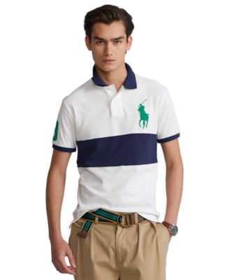 polo rl men's custom slim fit mesh pony shirt