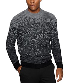 BOSS Men's Relaxed-Fit Pixel Sweater