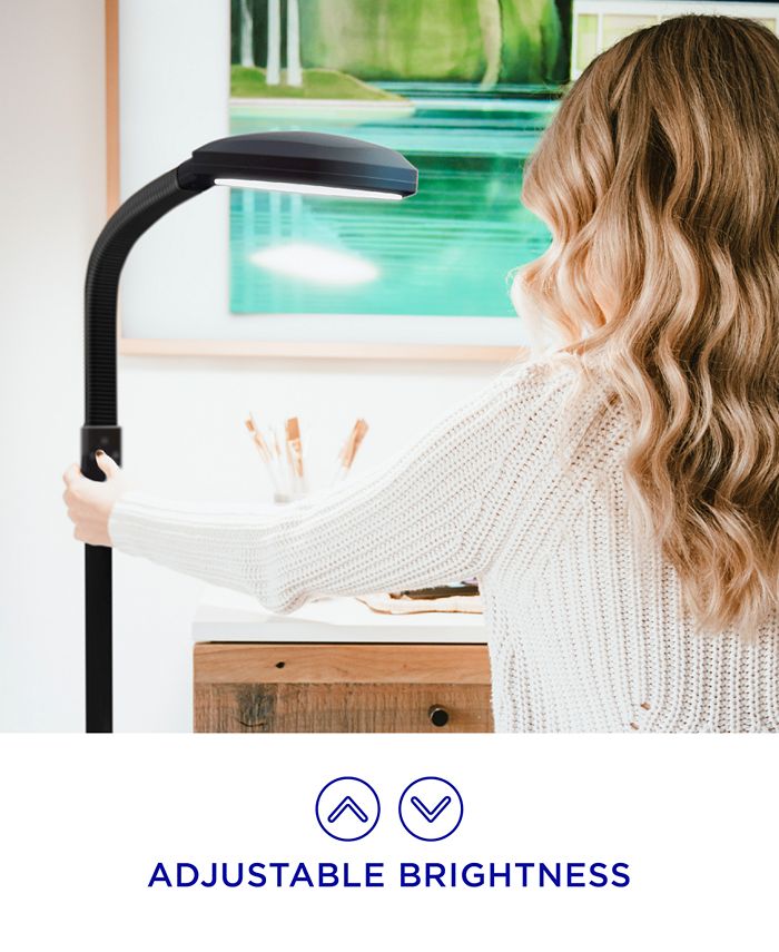 Verilux SmartLight LED Floor Lamp Graphite Macy