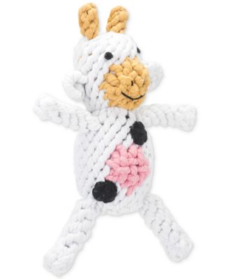 rope cow dog toy