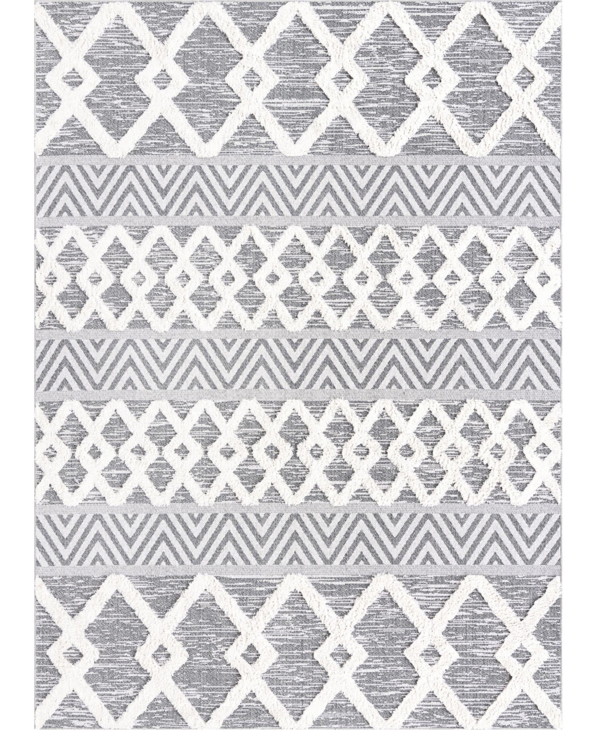 Sabrina Soto Casa Valencia 6'4in x 9' Area Rug - Gray